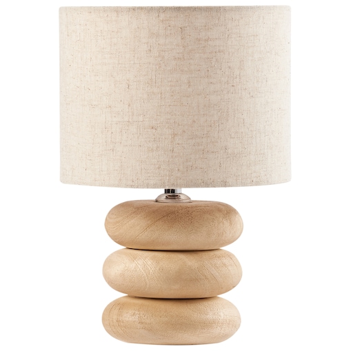 Lampa stołowa BETWA Drewno mango Jasnobrązowy