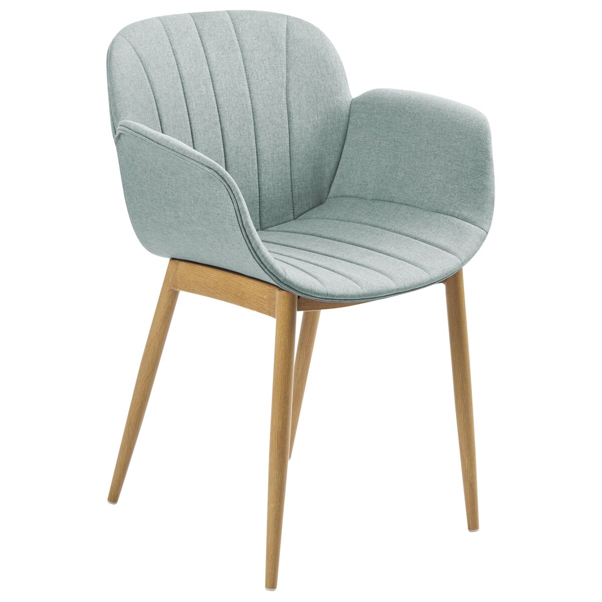 Zestaw 2 krzeseł do jadalni miętowy ALICE