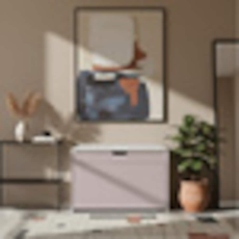 Szafka na buty z siedziskiem i wysuwanymi półkami VAULT, 57 x 30 x 53 cm