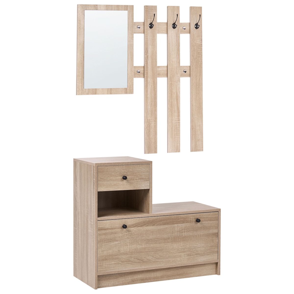 Zestaw do przedpokoju COOMA Jasnobrązowy