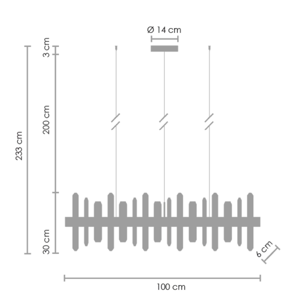 Lampa podwieszana kryształ Arctic SMP0099 black Step LED 104W 3000K belka czarna