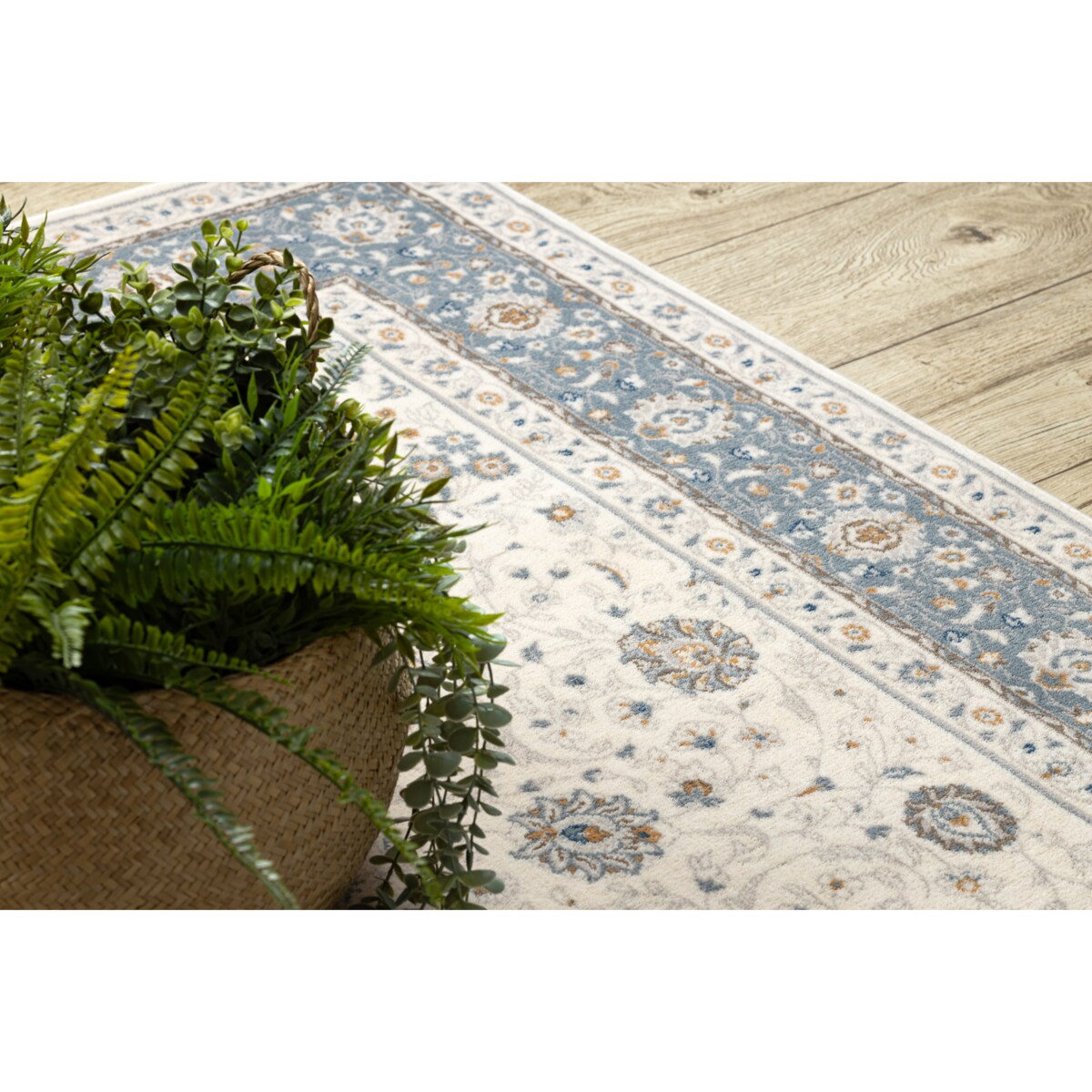 Dywan wełniany NAIN Ornament, ramka 120x170 cm