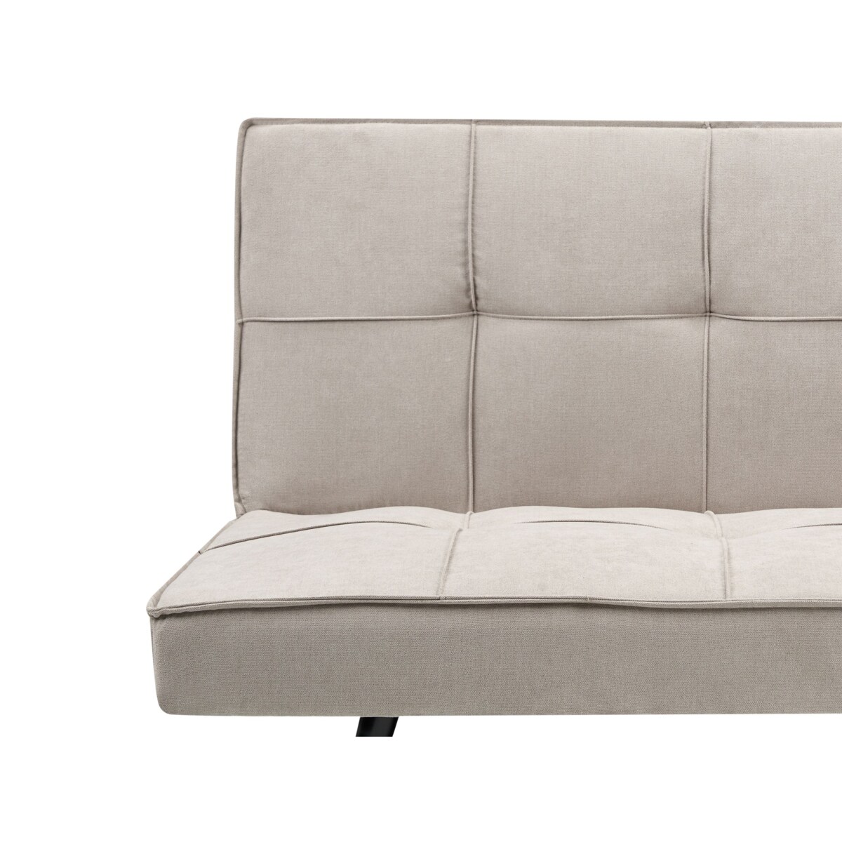 Sofa rozkładana HASLE Beżowy Tkanina