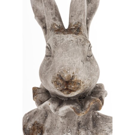Figurka popiersie królika 33x19x17 cm TORACE - IV szary