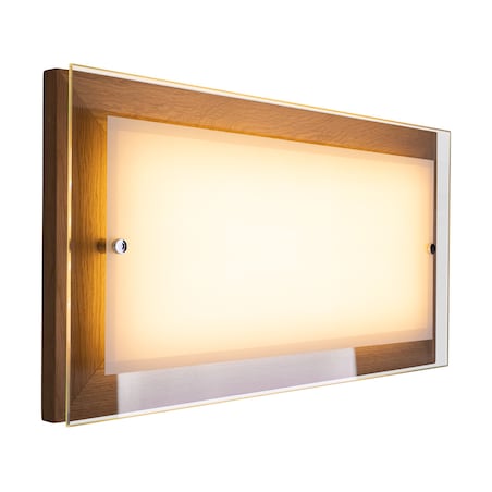 Drewniana Lampa Sufitowa BRITOP Lighting 1xLED 24W Dąb Olejowany FSC z Transparentnym Szkłem, Polski Producent, 1szt.
