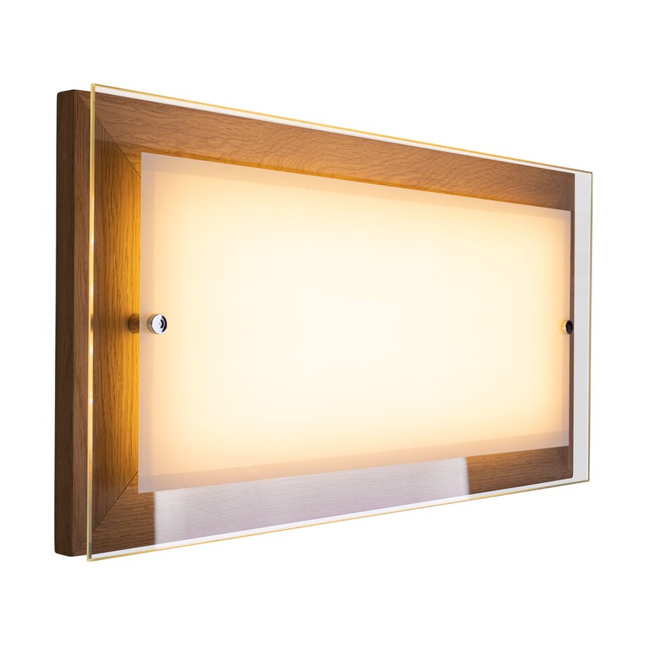 Drewniana Lampa Sufitowa BRITOP Lighting 1xLED 24W Dąb Olejowany FSC z Transparentnym Szkłem, Polski Producent, 1szt.