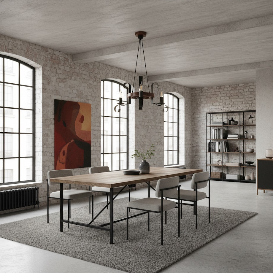 drewniana lampa wisząca edylit 3 punktowa loft retro