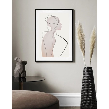 Poster Story, Plakat, Obraz - Kobiece Kształty w Konturach No1, wymiary 42 x 60 cm