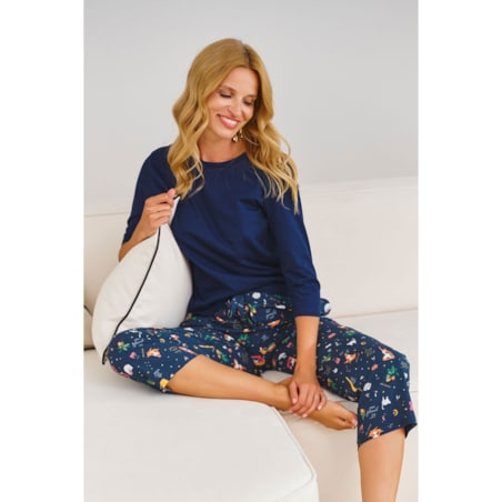 Piżama kolor granatowy PM.7162.YOGA - XXL