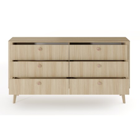 Komoda 163 6S KIKI na drewnianych nóżkach