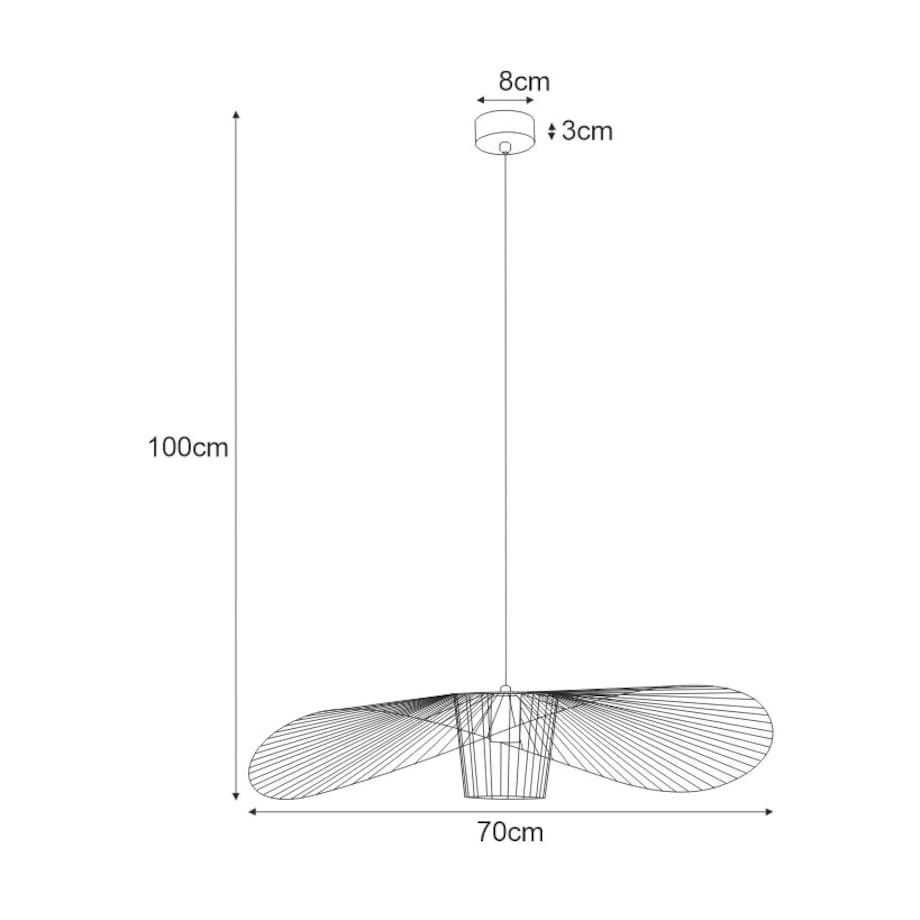 Lampa wisząca KP-21 MINI BEŻ z serii KAPELUSZ