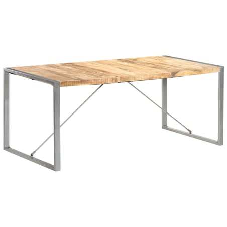 vidaXL Stół jadalniany, 180 x 90 x 75 cm, lite, surowe drewno mango