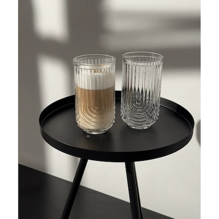 Szklanka ryflowana wysoka 480 ml grube szkło 1szt SZK64