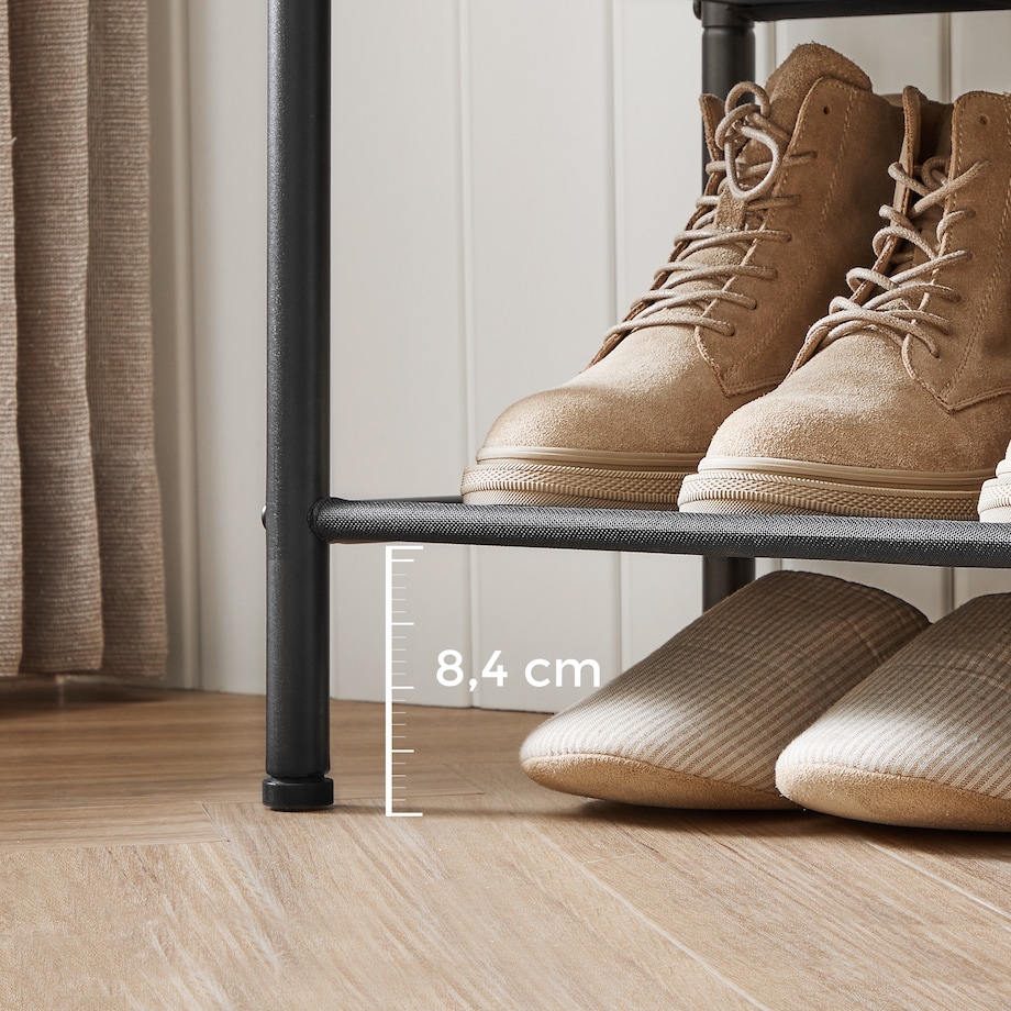 Szafka Na Buty w stylu loftowym dąb Artisan, czarny