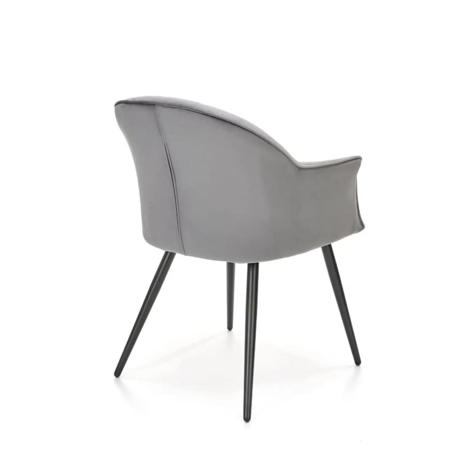 Krzesło tapicerowane K468 VELVET szare