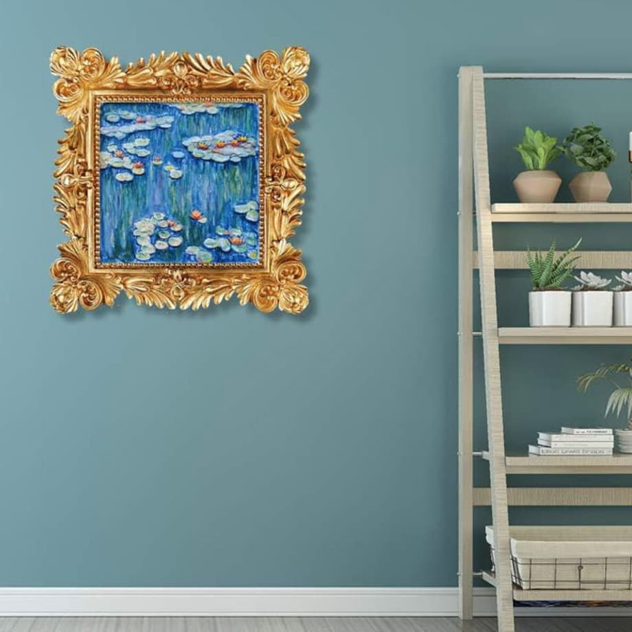 Malowanie 3D - Płaskorzeźba Lilie wodne