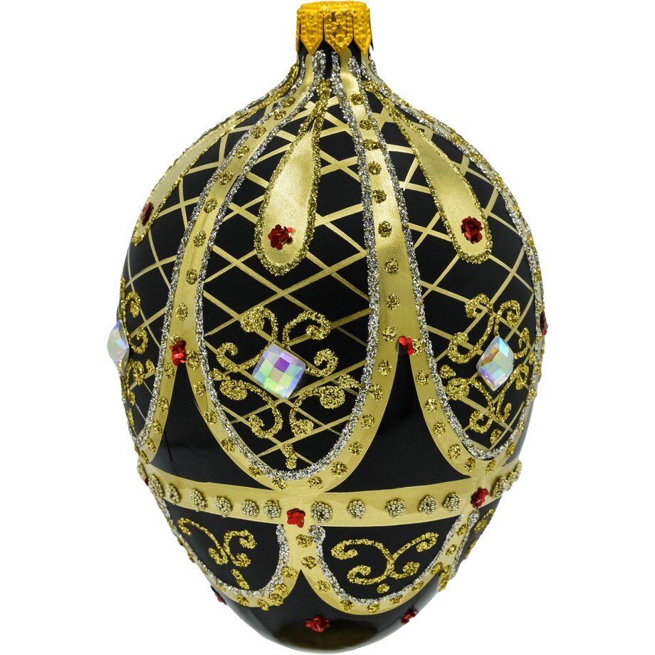 Bombka choinkowa: Ekskluzywne Jajo Faberge: czarne