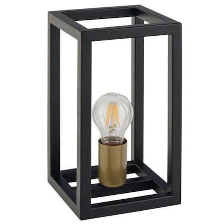 Lampka stojąca klatka metalowa VIGO 50247 Sigma loft nocna czarna