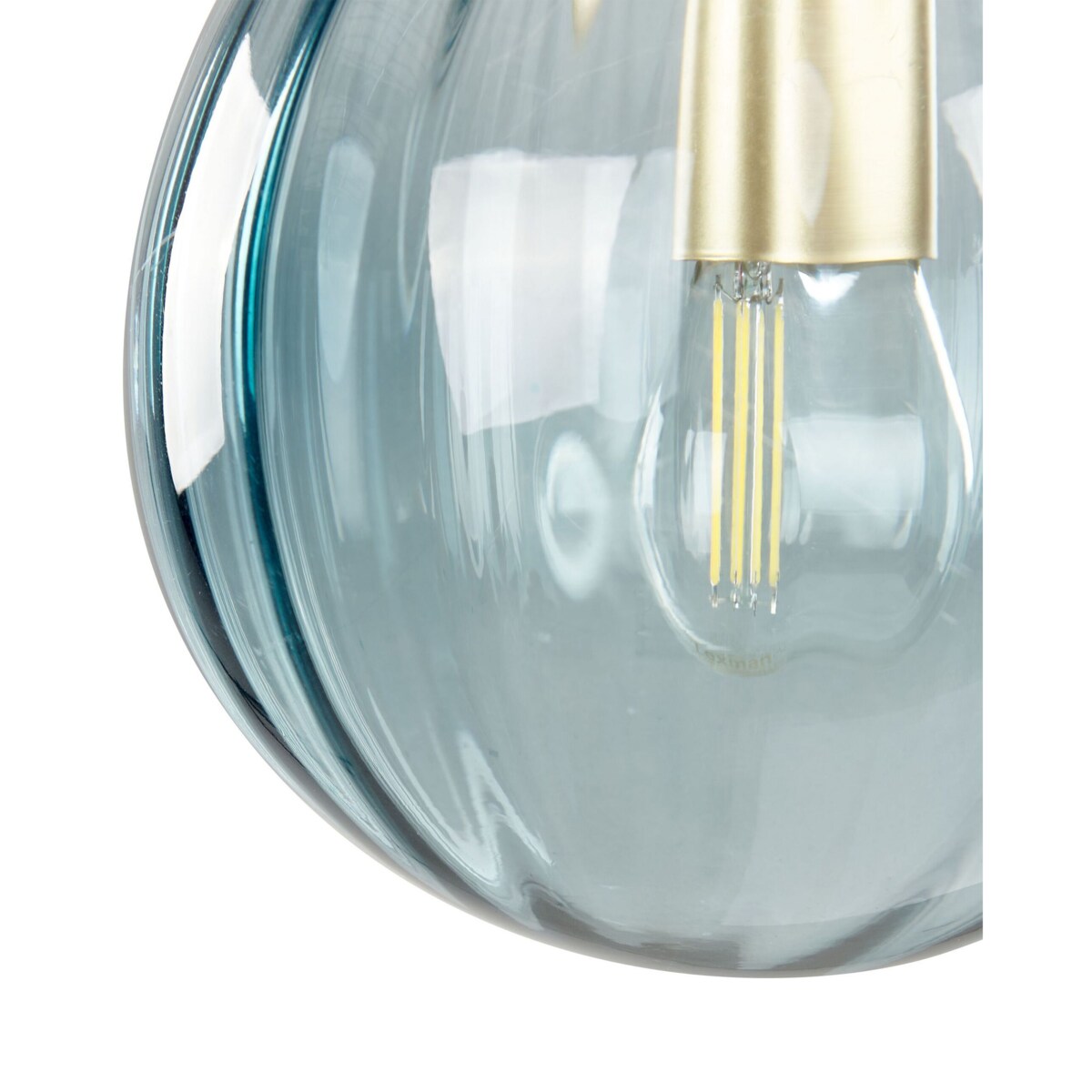 Lampa ścienna metalowa niebieska BOOMI