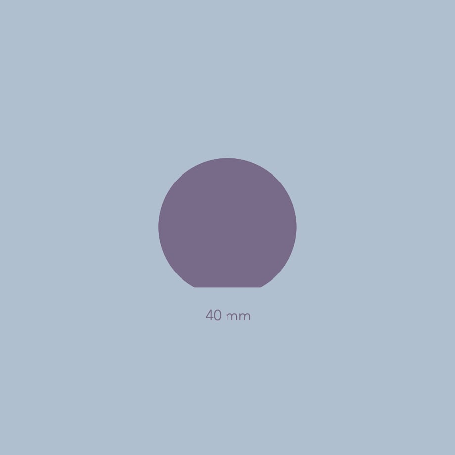 ODETE 40 (L) uchwyt jednopunktowy mosiężny polerowany lakierowany