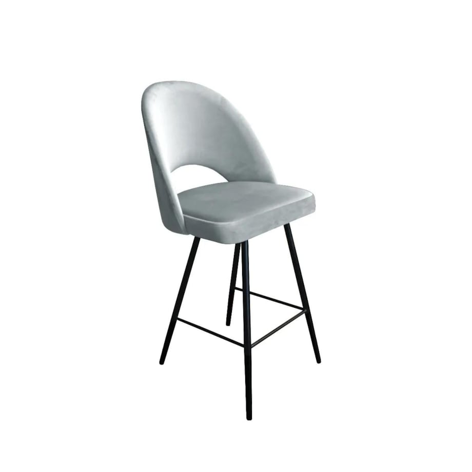 Hoker niski ISKAR VELVET jasno szary