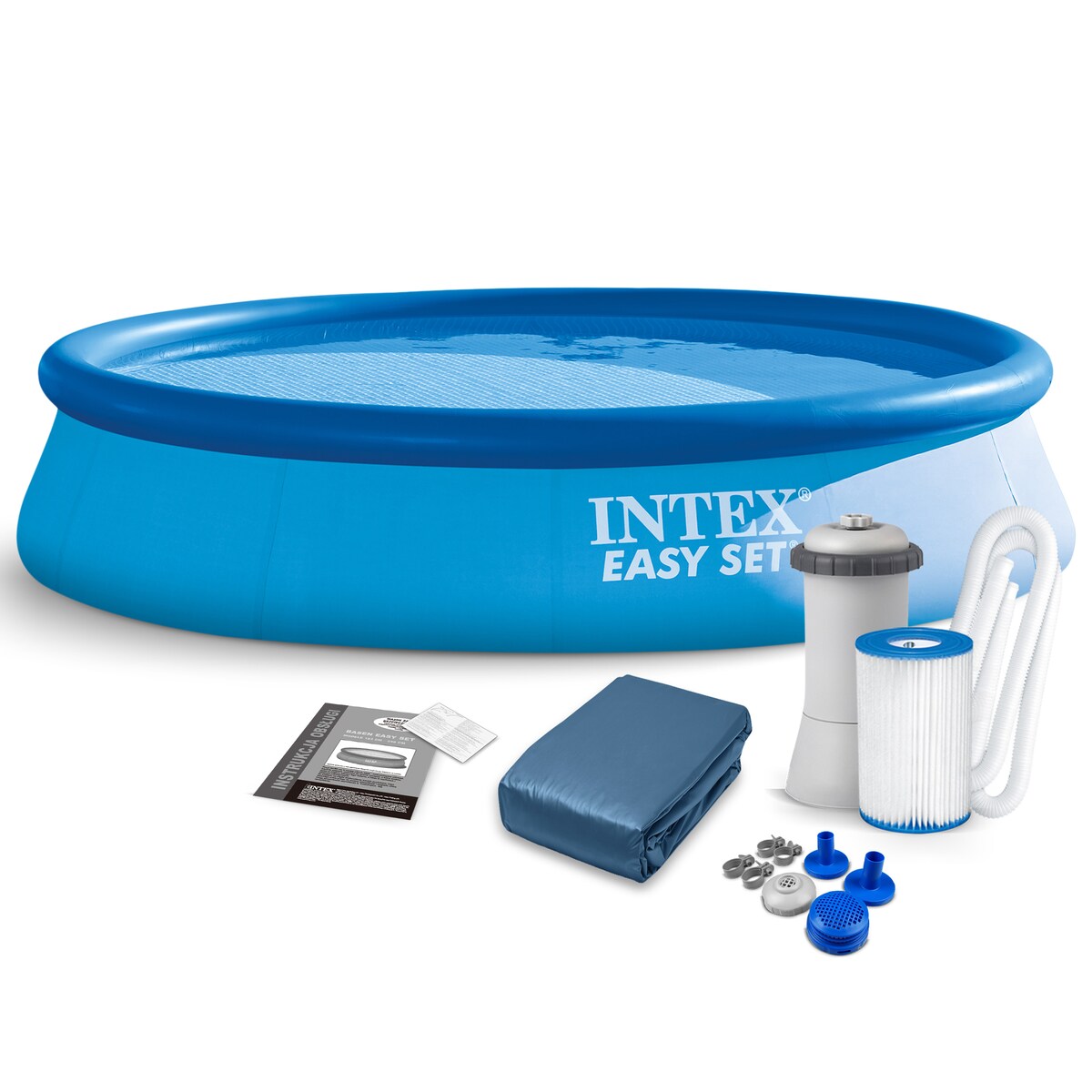 Basen ogrodowy rozporowy pompa 366x76 Intex 10w1