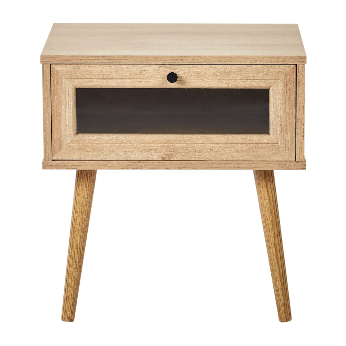 Szafka nocna 1 szuflada ALBANY Jasnobrązowy