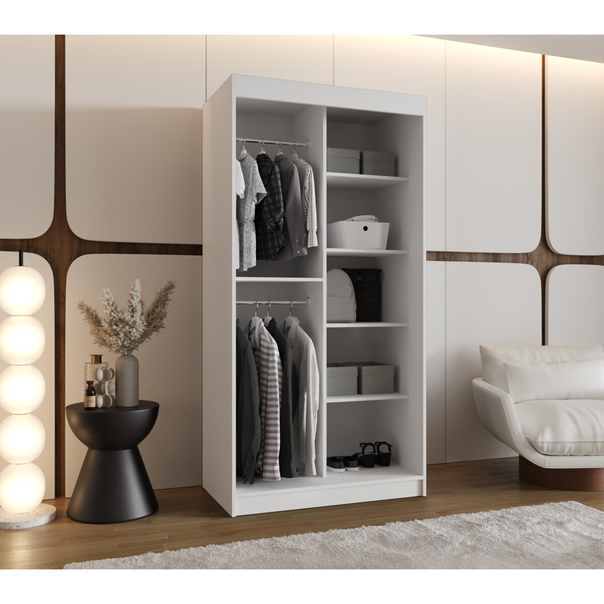 Szafa przesuwna LUCY 100 biały