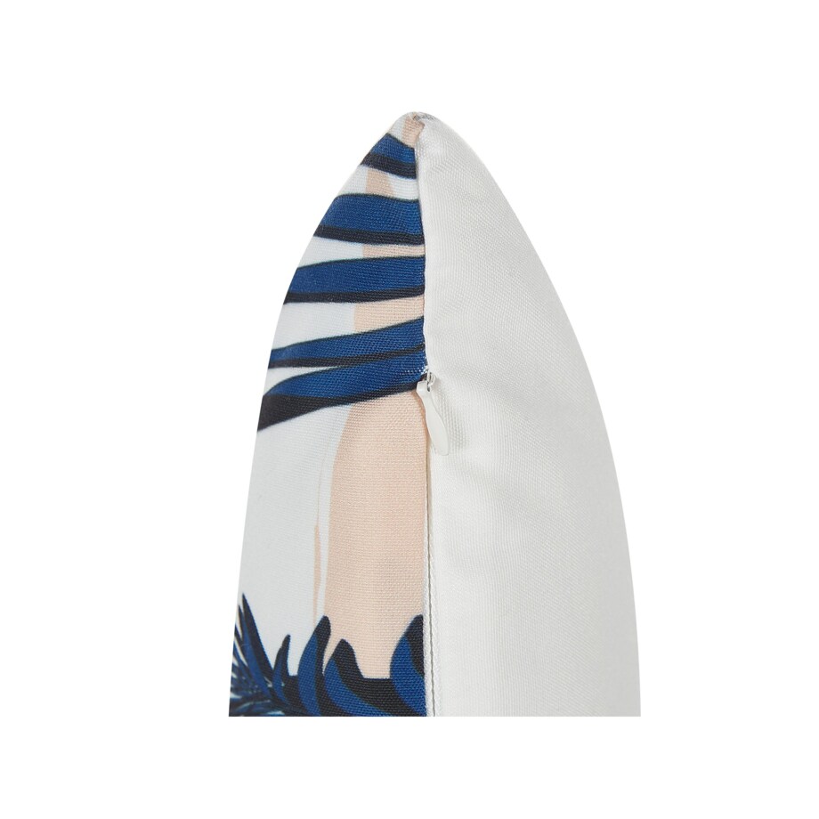 2 poduszki ogrodowe w liście 45 x 45 cm niebieskie ELATI