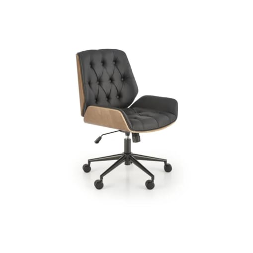 Fotel gabinetowy GAVIN orzech/czarny