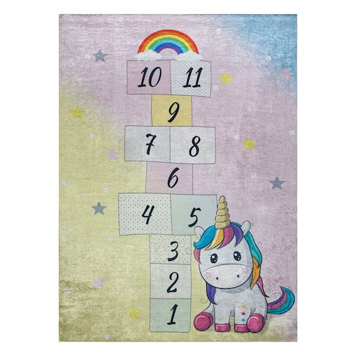 Dywan do prania BAMBINO 54060 Jednorożec, 120x170 cm