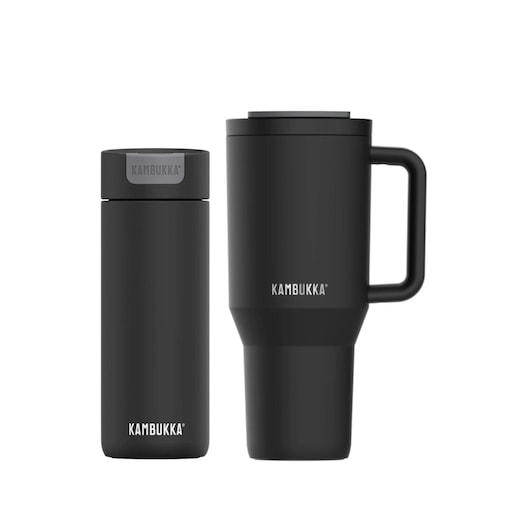 Kubek termiczny Rio ze słomką + kubek na kawę Olympus Kambukka Overnight Brew