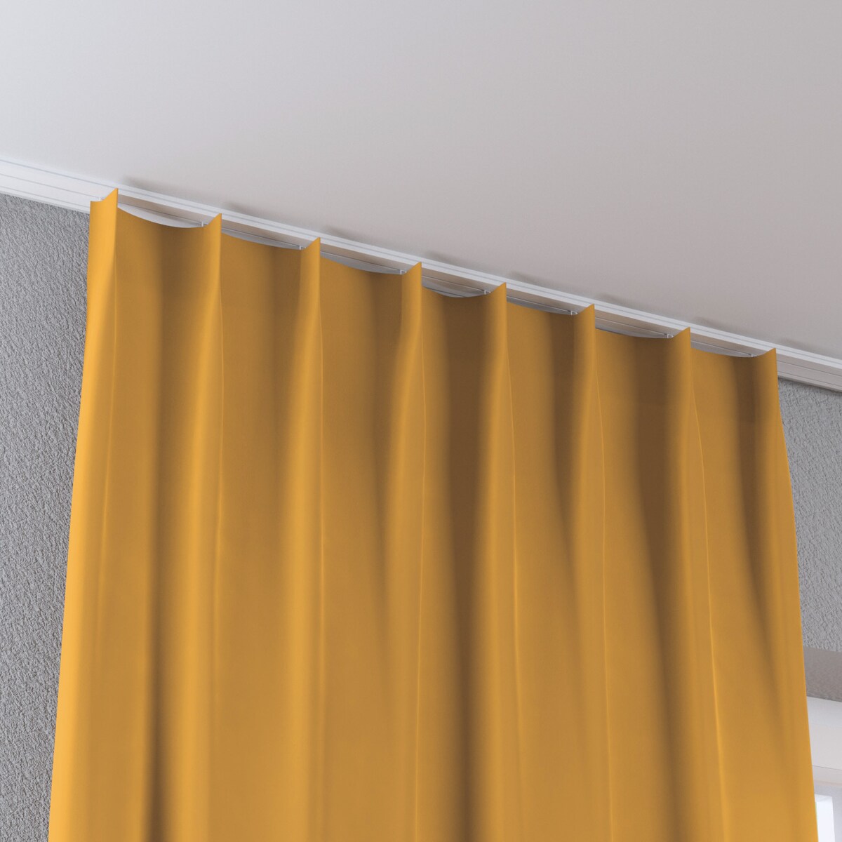 Zasłona na haczykach flex pojedynczych 130x245 miodowy