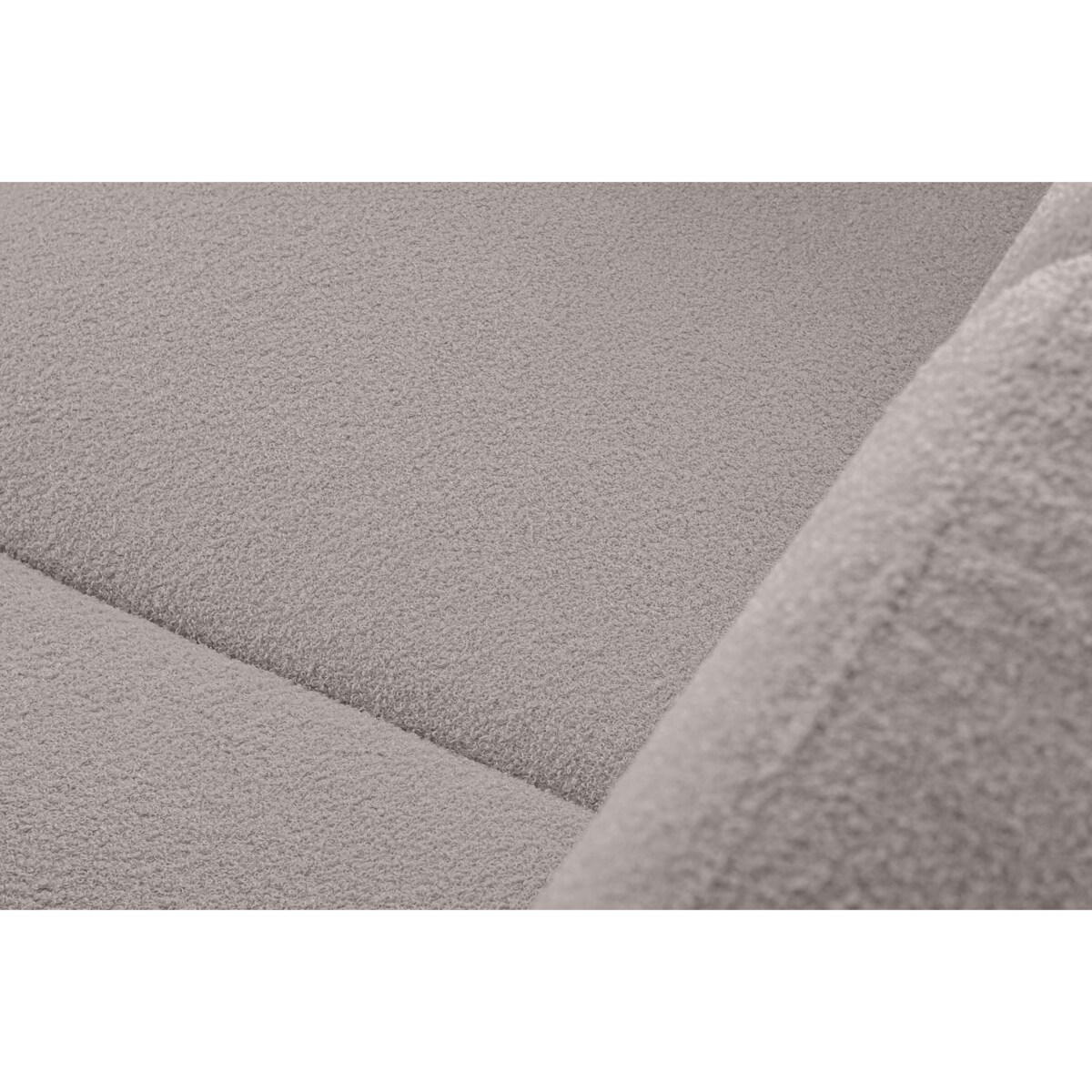 KONSIMO TAGIO Skandynawska 2-osobowa sofa z jasnoszarej tkaniny z owczej wełny