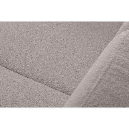 KONSIMO TAGIO Skandynawska 2-osobowa sofa z jasnoszarej tkaniny z owczej wełny