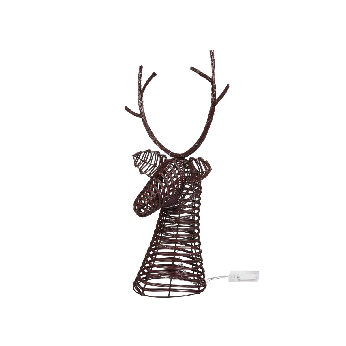 Dekoracja świąteczna LED DYBESO Renifer 60 cm Ciemnobrązowy