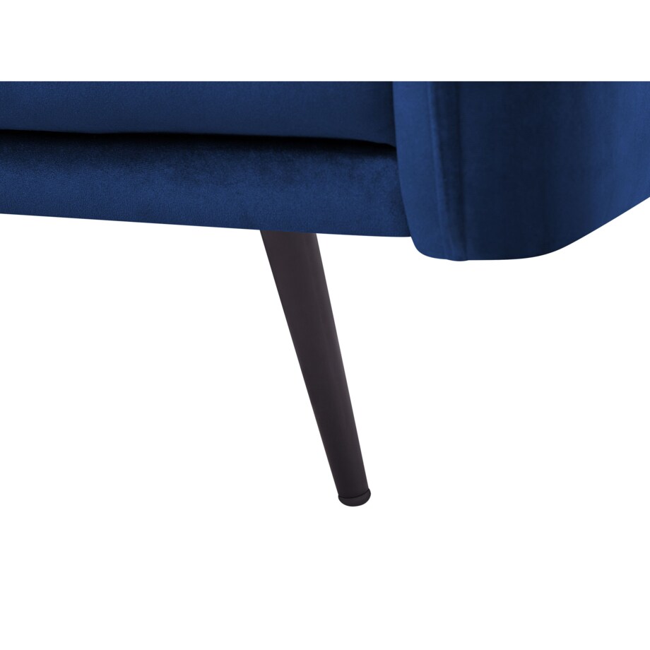 Narożnik welurowy niebieski VARDE