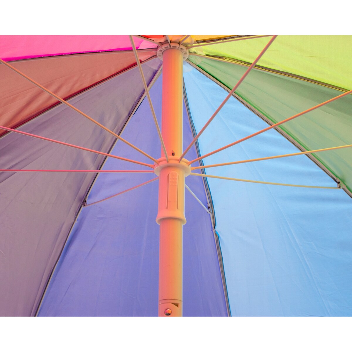 Parasol Ogrodowy Plażowy Na Balkon Taras Łamany Z Falbaną 220 Cm