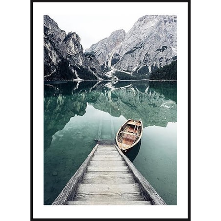 Poster Story, Plakat, Obraz - Drewniana Łódź, wymiary 70 x 100 cm