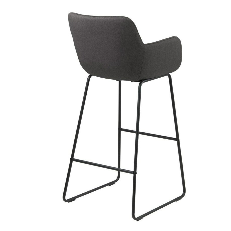 Stołek barowy Lisa dark grey tapicerowany