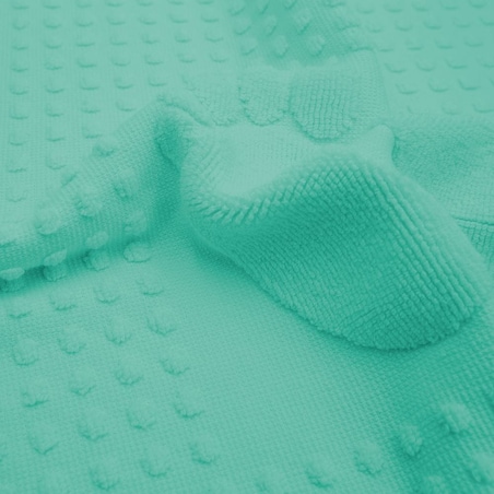 Dywanik łazienkowy 50x70 Stopki, 100% bawełna, kolor turkus