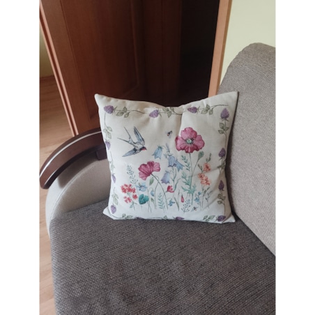 Poszewka Na Poduszkę Jasiek 45X45 Cm Żakardowa Dekoracyjna Ozdobna Meadow