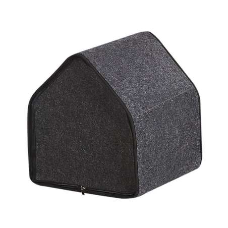 Legowisko domek dla psa 40 x 40 cm szare JANGI