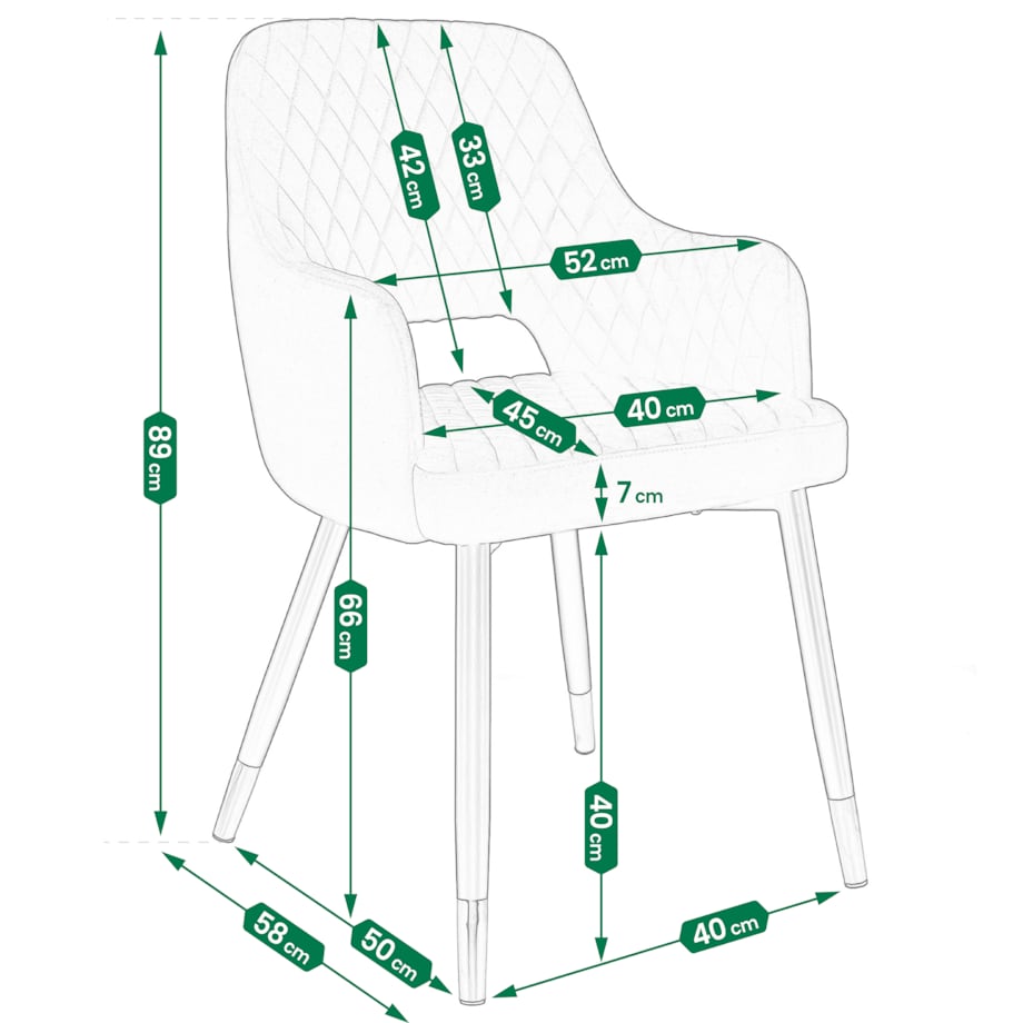 Krzesło szare Borgo