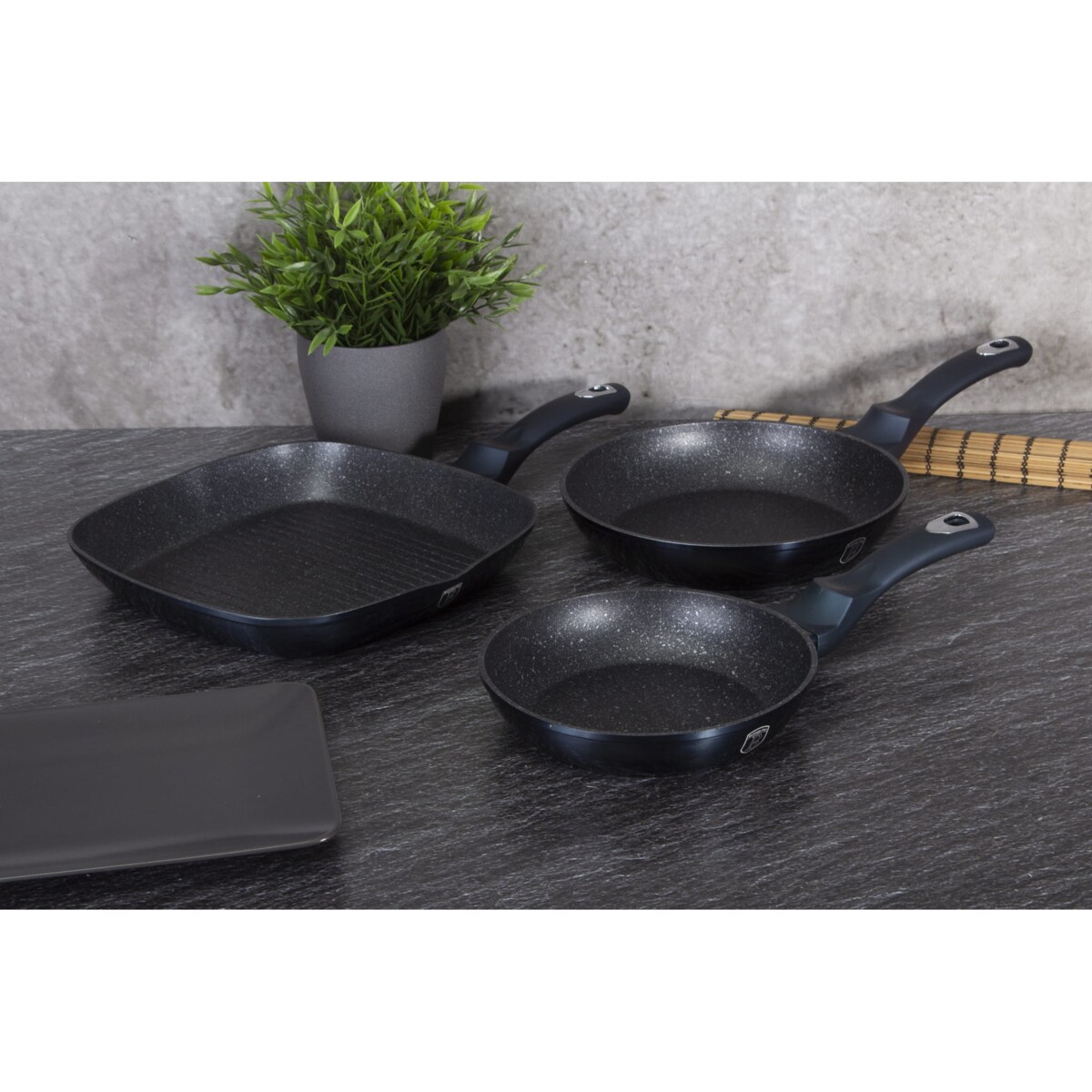 Zestaw 3 patelni BerlingerHaus Metallic Line Aquamarine BH-6140