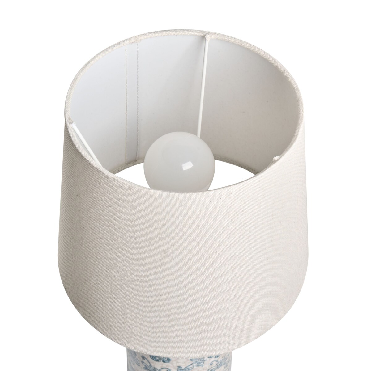 Lampa stołowa LEMPA Ceramika Biały/ niebieski