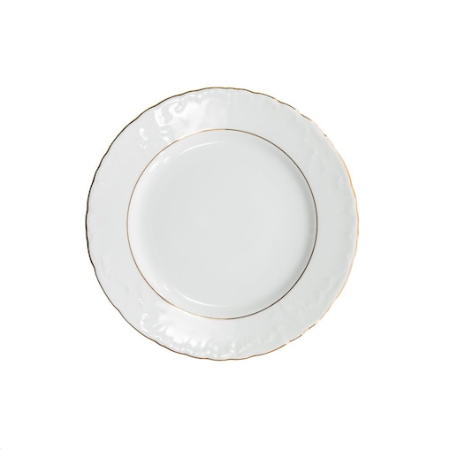 Talerz płytki 25 cm Rococo Złota Linia 3604