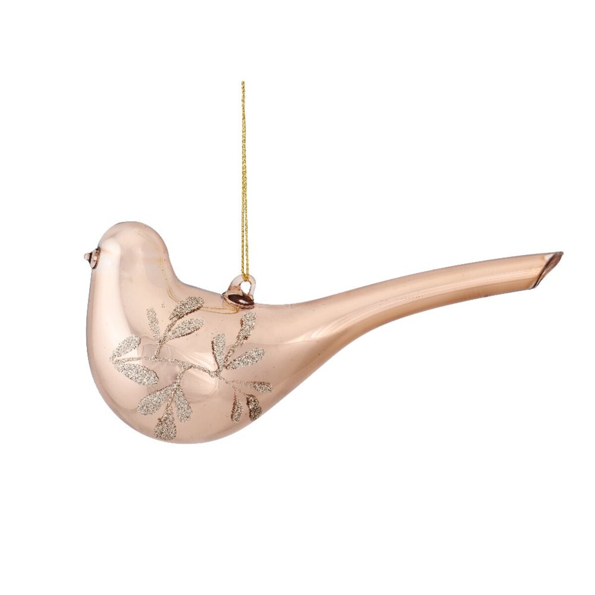 VILLA ITALIA Bombka szklana PTASZEK z gałązką 15 cm