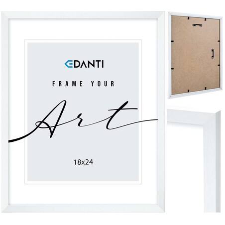Ramka Na Zdjęcia 18X24 Cm Plakaty Rama Na Nóżce Stojąca Dekoracja Biała