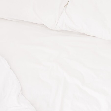 Prześcieradło bawełniane hotelowe białe 160x220 GŁADKIE
